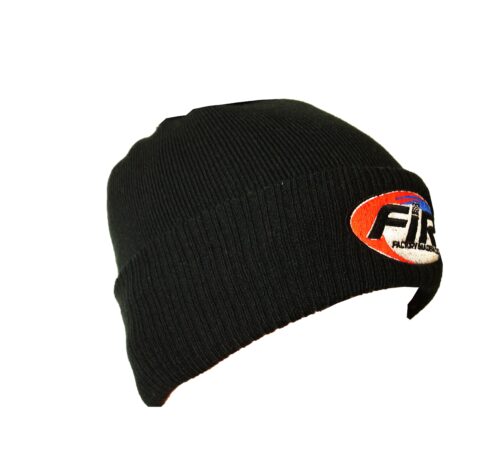 FIR LOGO – BLACK BEANIE – ONE SIZE