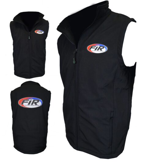FIR SOFTSHELL GILET BODYWARMER – BLACK – SIZE M