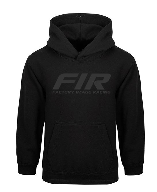 FIR KIDS HOODIE SWEATER - BLACK ON BLACK, SIZE - 3/4