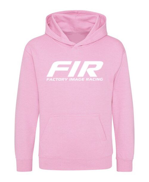 FIR KIDS HOODIE SWEATER – WHITE ON PINK, SIZE – 1/2