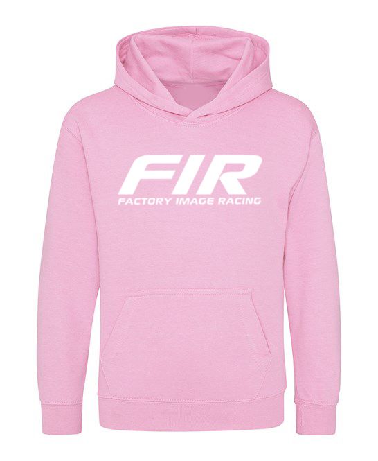 FIR KIDS HOODIE SWEATER - WHITE ON PINK, SIZE - 1/2