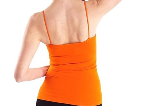 FIR LADIES ORANGE CAMI VEST COTTON SIZE S