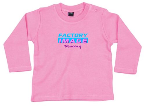 BABY LONG SLEEVE T SHIRT – VICE DESIGN ON PINK –