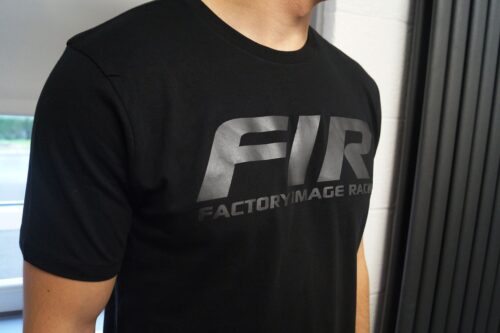 T SHIRT – BLACK ON BLACK – SIZE – L