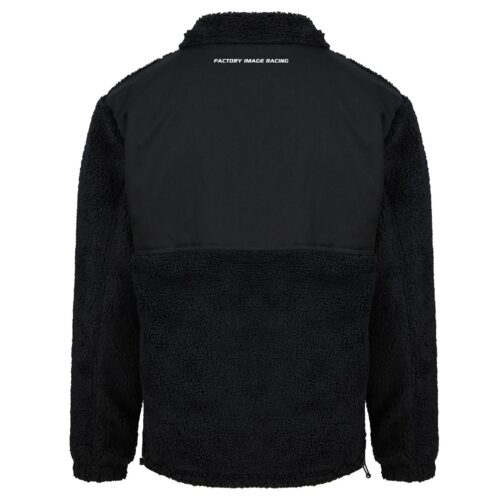 SHERPA FLEECE JACKET BLACK MEDIUM FLEECE LINED, FRONT POCKET