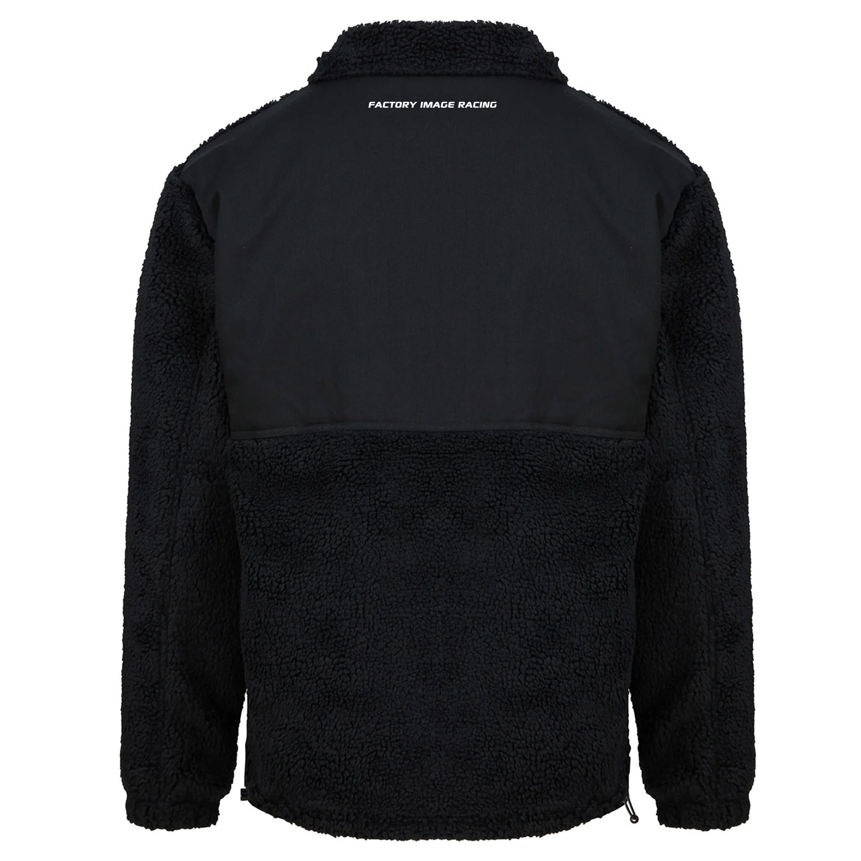 SHERPA FLEECE JACKET BLACK EXTRA SMALL, FLEECE LINED, FRONT POCKET - Image 3