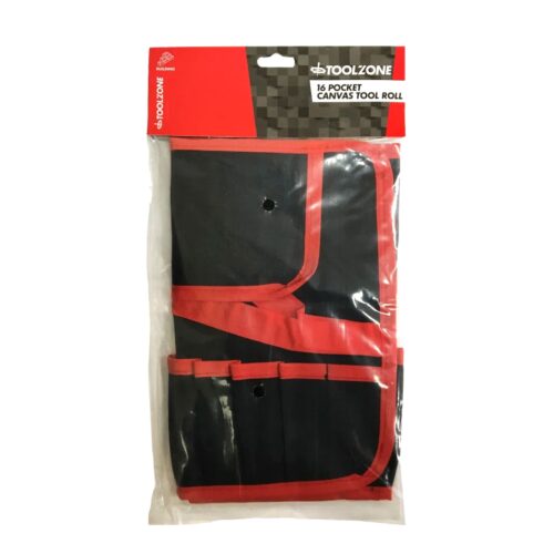 TOOL ROLL 16 POCKET CANVAS 525x285mm – TOOLZONE KDPTB030