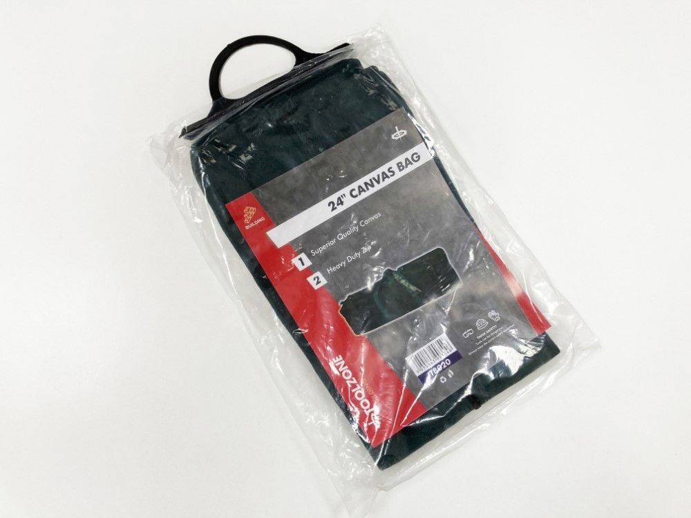 TOOLBAG 24" CANVAS ZIP CLOSURE WATER RESISTANT - TOOLZONE KDPTB020