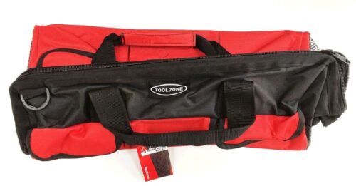 TOOL BAG 22″ 18 POCKETS HARD BASE NYLON WITH SHOULDER STRAP – TOOLZONE KDPTB016
