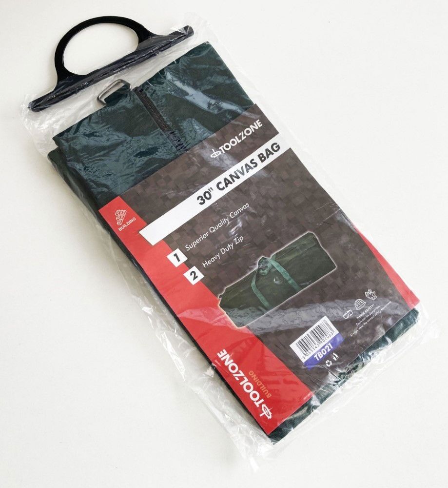 TOOLBAG 30" CANVAS ZIP CLOSURE WATER RESISTANT - TOOLZONE KDPTB021 - Image 6
