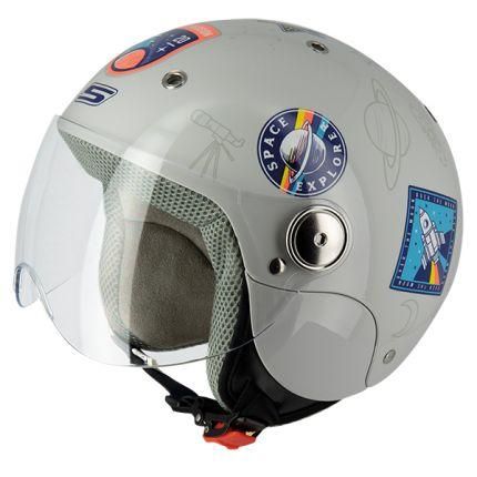 KIDS HELMET Medium 49-50cm - SPUTNIK S775 Silver, S-Line JJS2G1002 - Image 2