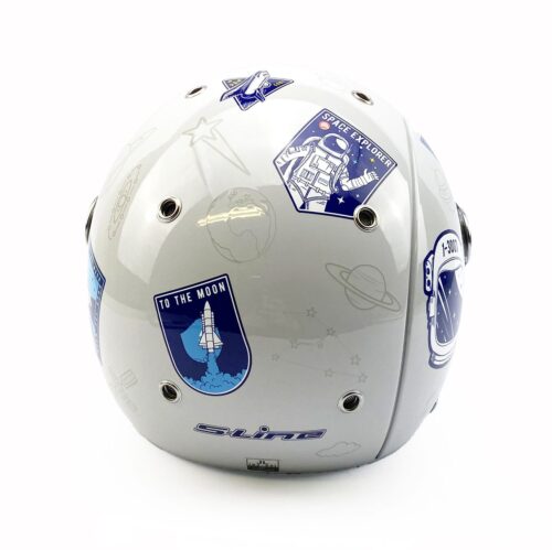 KIDS HELMET Large 51-52cm – SPUTNIK S775 Silver, S-Line JJS2G1003