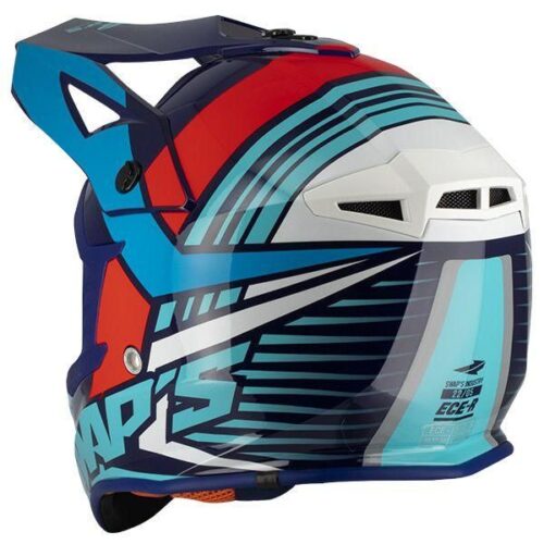 MX HELMET LG 60 WHITE/BLUE 21, SWAP’S S818 FULL FACE CSW6G1104, !! ACU GOLD APPROVED !!