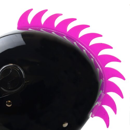 HELMET DECORATION MOHAWK PINK, ADHESIVE BLADE DESIGN