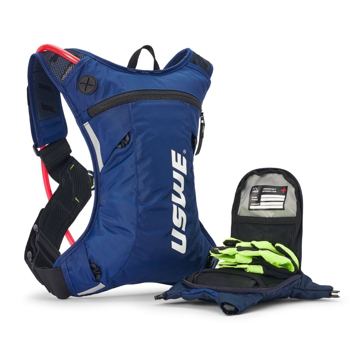 Moto Hydro 3L Dirt Biking Hydration Pack - Blue - USWE 5203090039 - Image 3