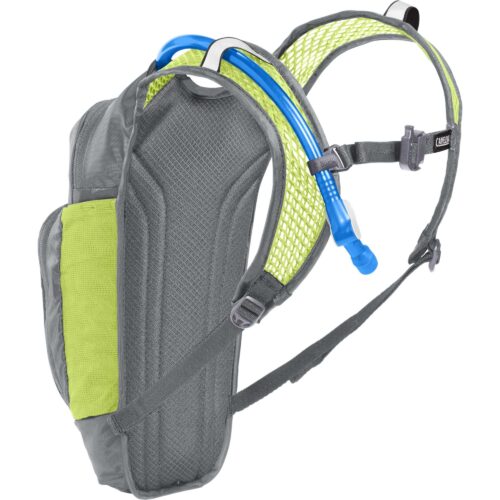 CAMELBAK KIDS’ MINI M.U.L.E. HYDRATION PACK 3L WITH 1.5L RESERVOIR 2023: METAL GREY/GREEN CBKMMB5
