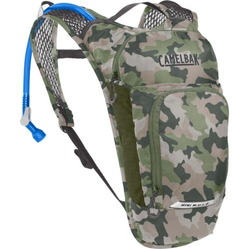 CAMELBAK KIDS’ MINI M.U.L.E. HYDRATION PACK 3L WITH 1.5L RESERVOIR 2023: CAMO CBKMMB5