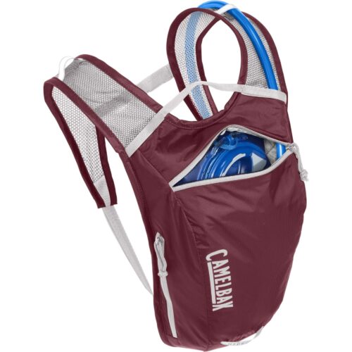 CAMELBAK WOMEN’S HYDROBAK LIGHT HYDRATION PACK 2.5L WITH 1.5L RESERVOIR 2021: BURGUNDY/SILVER CBHYDTLW50
