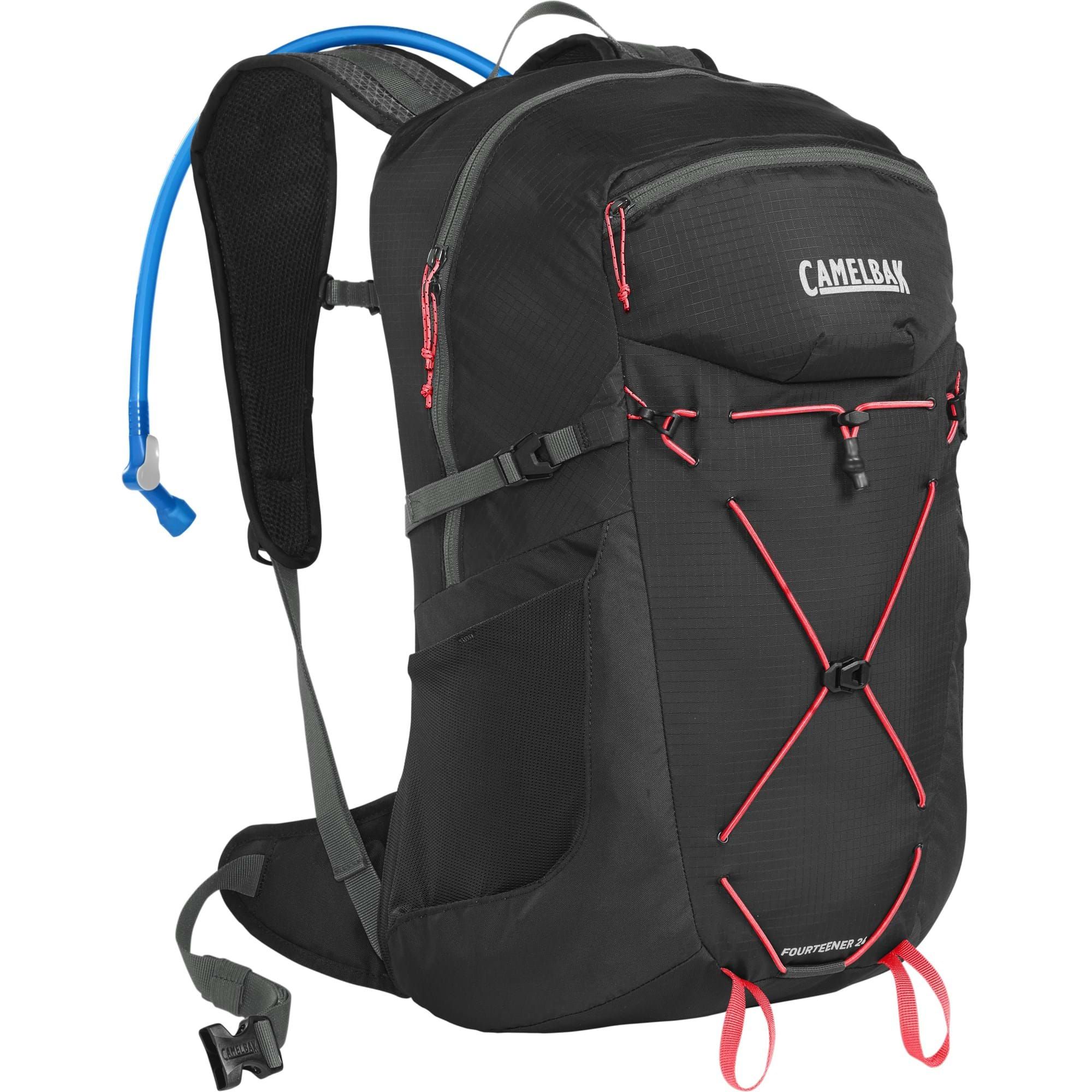 CAMELBAK WOMEN'S FOURTEENER 24 HYDRATION PACK 2023: BLACK/FIERY CORAL 24L CBWFOUR24 - Image 3