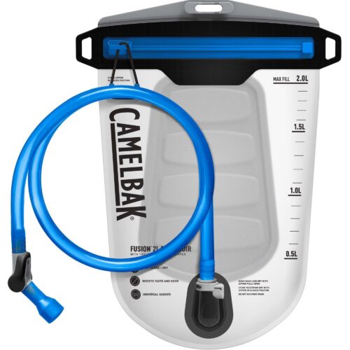 CAMELBAK FUSION 2L RESERVOIR WITH TRU ZIP WATERPROOF ZIPPER 2022: CLEAR CBFUSION2