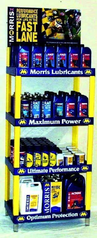 MORRIS DISPLAY STAND, free with order over Â£299+/OIL