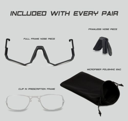 2-IN-1 Black V3 Polarised UV400 Sunglasses