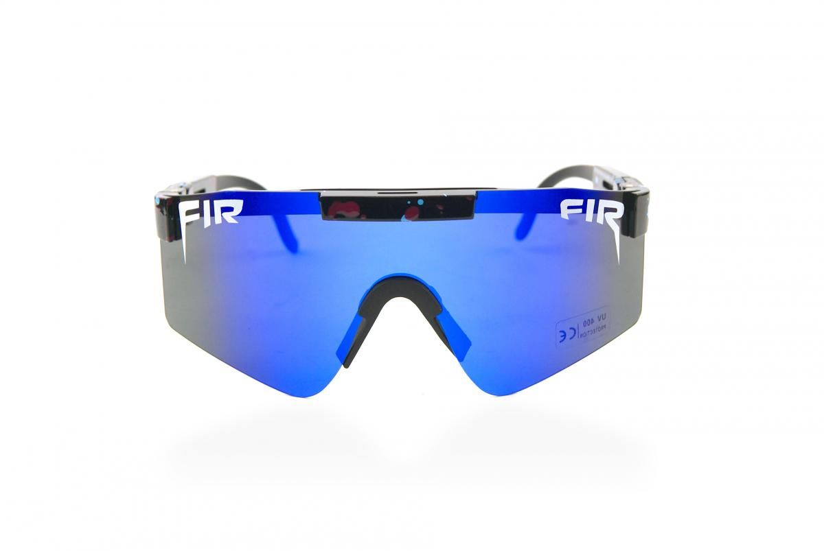 WRAP AROUND FIR SUNGLASSES, UV400 POLARISED LENSES / BLUE & BLACK - Image 2