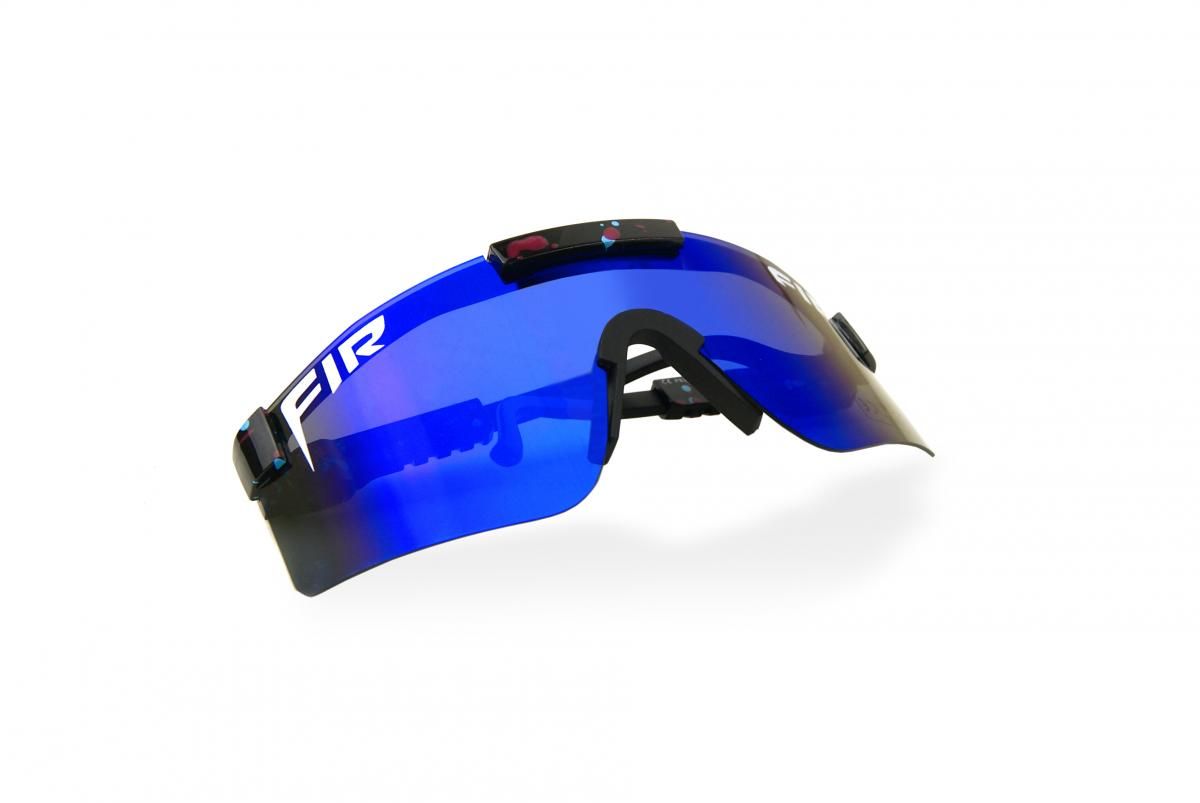 WRAP AROUND FIR SUNGLASSES, UV400 POLARISED LENSES / BLUE & BLACK - Image 3