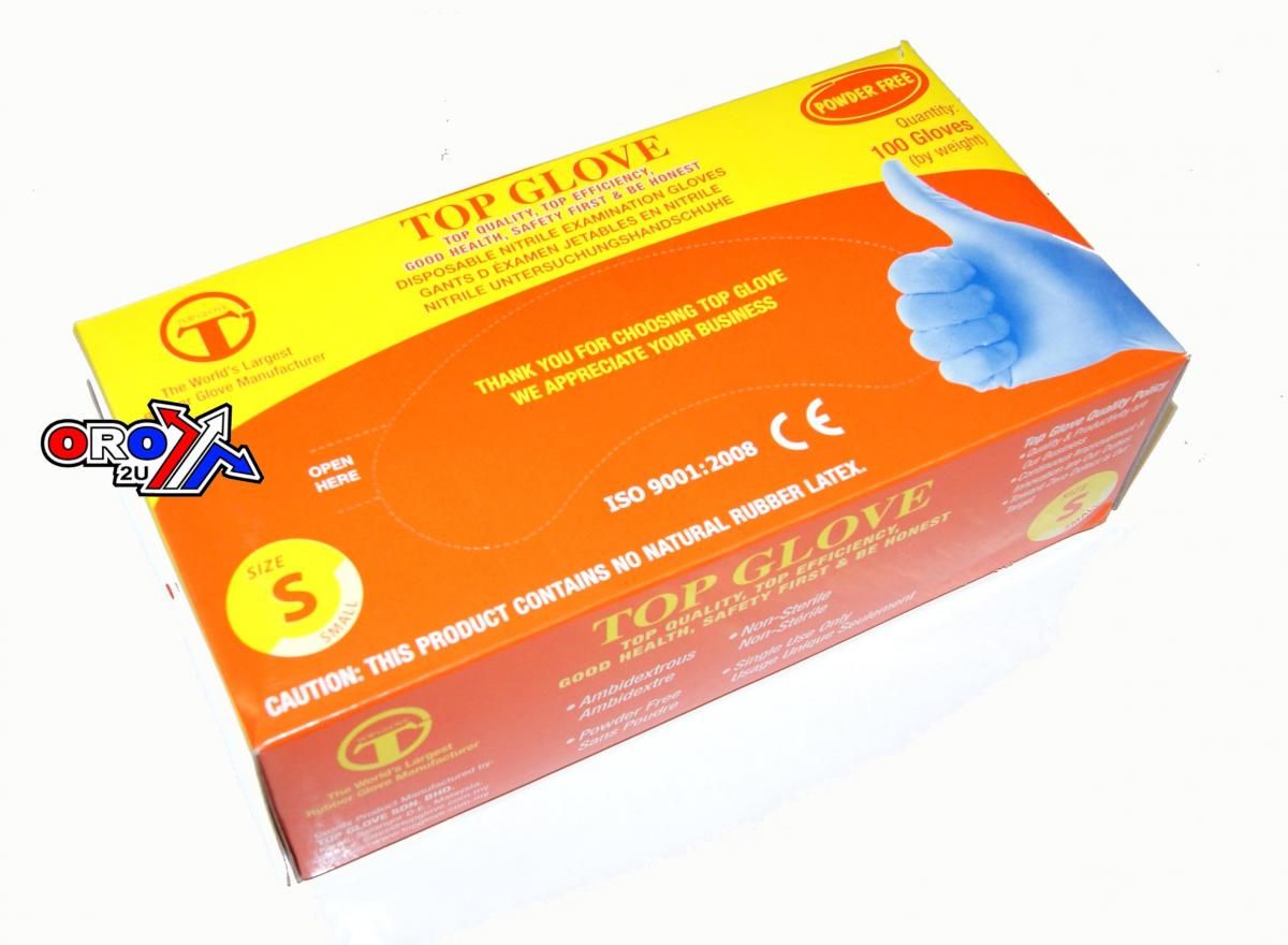 NITRILE GLOVES SMALL PK100 GLV6S - Image 2
