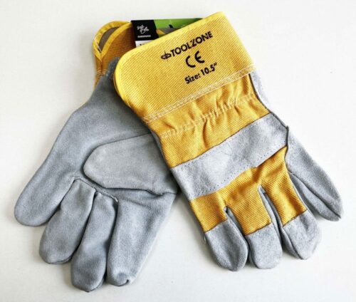 PREMIUM LEATHER WORK GLOVES SIZE 10.5 PACK OF 12 – TOOLZONE KDPGL035