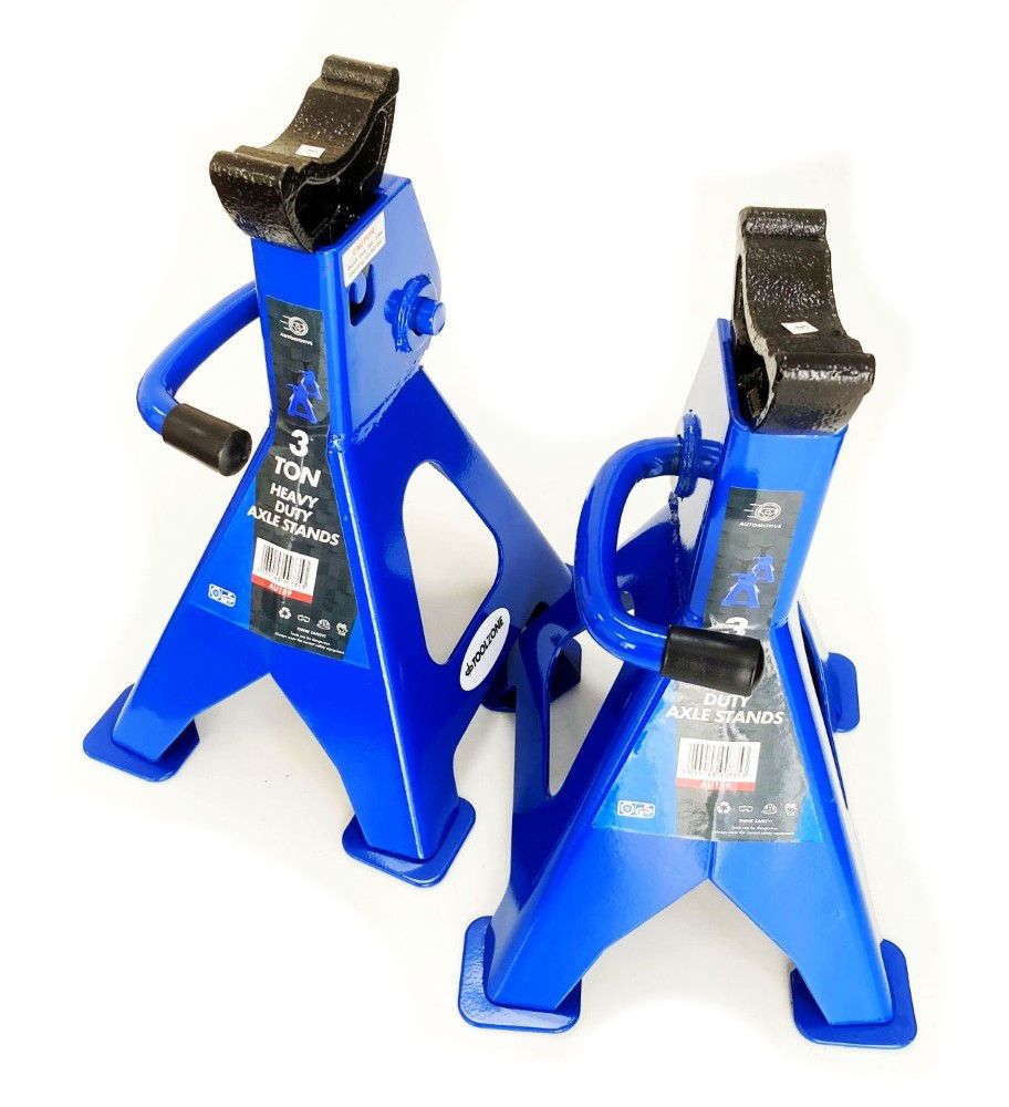 AXLE STANDS 3 TON 1 PAIR - TOOLZONE KDPAU159
