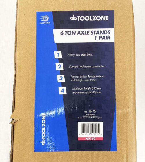 AXLE STANDS 6 TON 1 PAIR – TOOLZONE KDPAU160