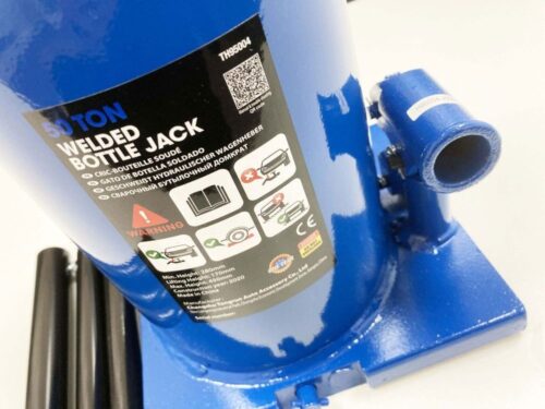 HYDRAULIC BOTTLE JACK 50 TON MIN HEIGHT 300mm LIFT 180mm – TOOLZONE KDPAU085