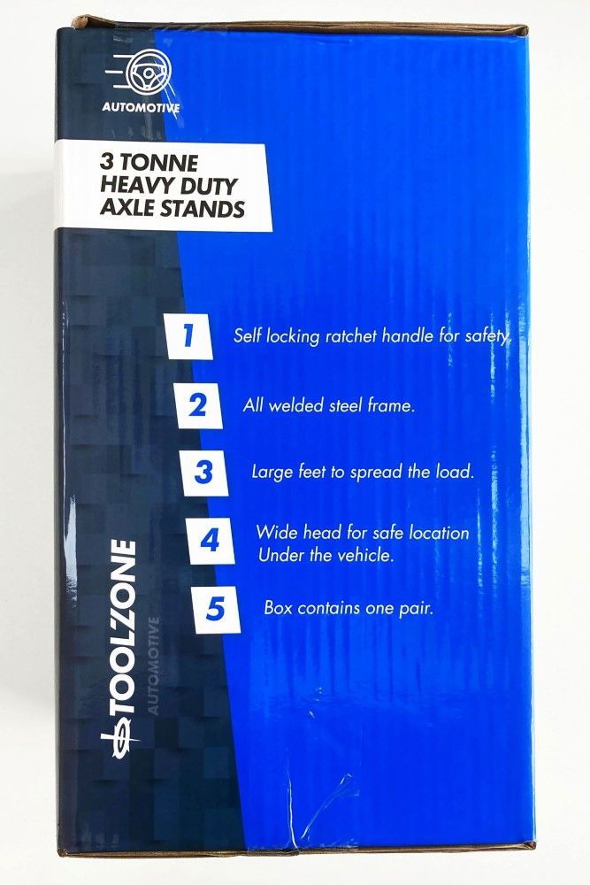 AXLE STANDS 3 TON 1 PAIR - TOOLZONE KDPAU159 - Image 7