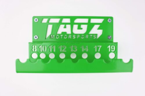 TAGZ ORGANISER T-BAR RACK GREEN, FITS UP TO 8 T-BARS