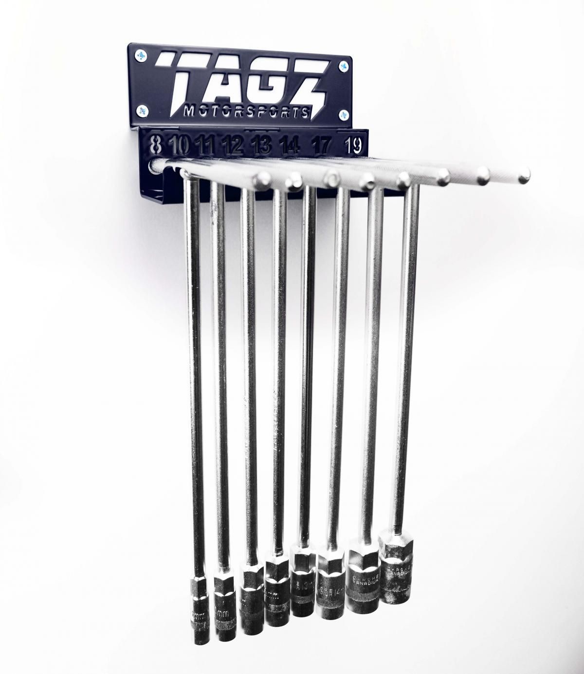 TAGZ ORGANISER T-BAR RACK BLACK, FITS UP TO 8 T-BARS - Image 2