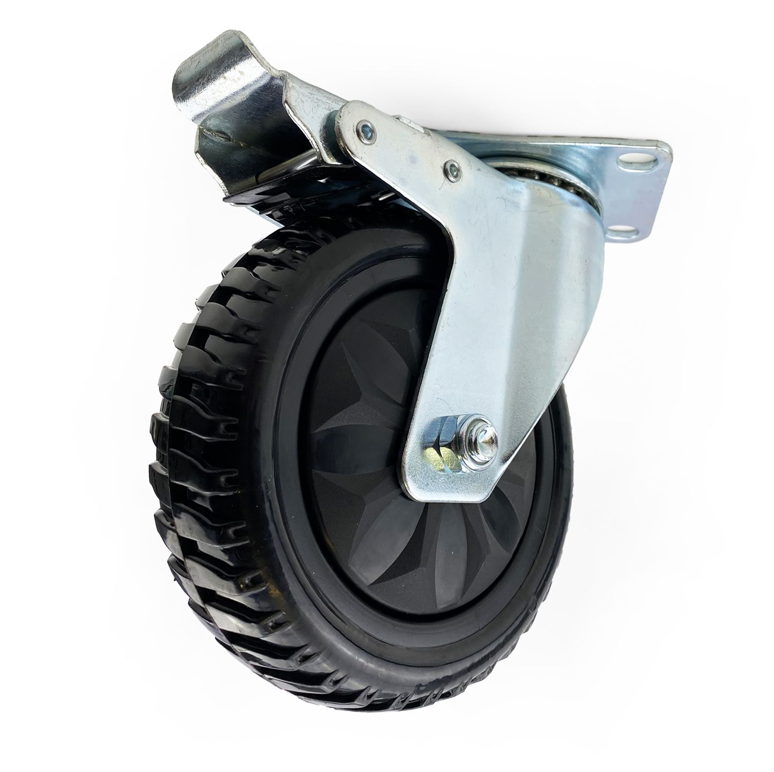 CASTOR WHEEL HEAVY DUTY 5" ROTATION WITH BRAKE - EACH - Image 2
