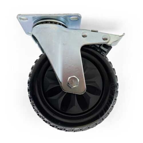 CASTOR WHEEL HEAVY DUTY 5″ ROTATION WITH BRAKE – EACH