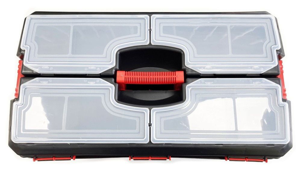 TOOLBOX MAESTRO 24" WITH ORGANISER LIDS AND CARRY TRAY - TOOLZONE KDPTB097