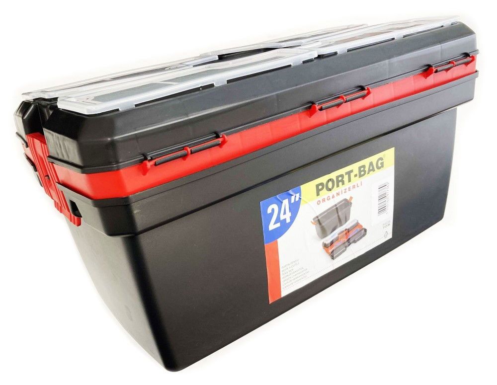 TOOLBOX MAESTRO 24" WITH ORGANISER LIDS AND CARRY TRAY - TOOLZONE KDPTB097 - Image 6