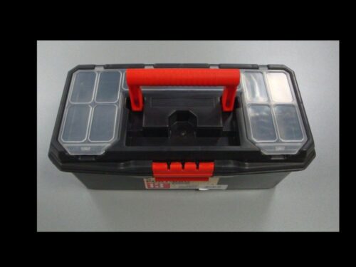 TOOLBOX MAESTRO 13″ WITH ORGANISER SECTIONS AND CARRY TRAY – TOOLZONE KDPTB093