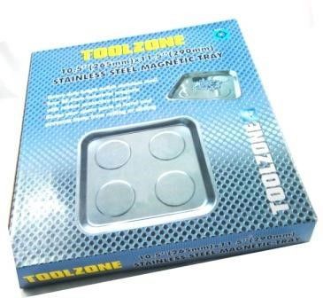 MAGNETIC PARTS TRAY STAINLESS STEEL 260 x 290mm – TOOLZONE KDPAU211