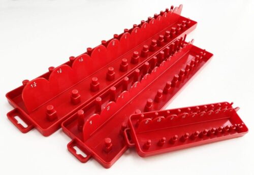 SOCKET HOLDER SET 3 PIECES ABS AF IMPERIAL RED – TOOLZONE KDPSS214