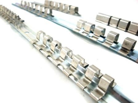 SOCKET RAIL SET 3 PIECES 1/2" 3/8" 1/4" 14 CLIPS EACH 40cm - TOOLZONE KDPSS122 - Image 3