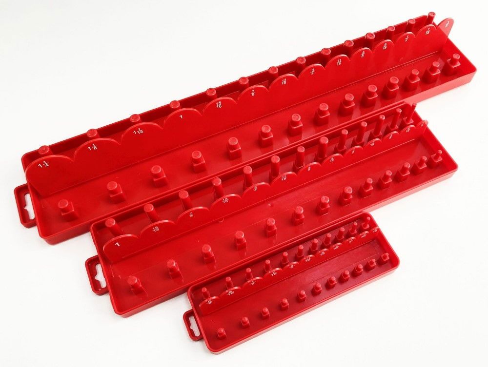 SOCKET HOLDER SET 3 PIECES ABS AF IMPERIAL RED - TOOLZONE KDPSS214 - Image 5