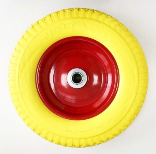 WHEELBARROW WHEEL PUNCTURE PROOF 370x85mm 25mm BORE 200kg – TOOLZONE KDPRM029