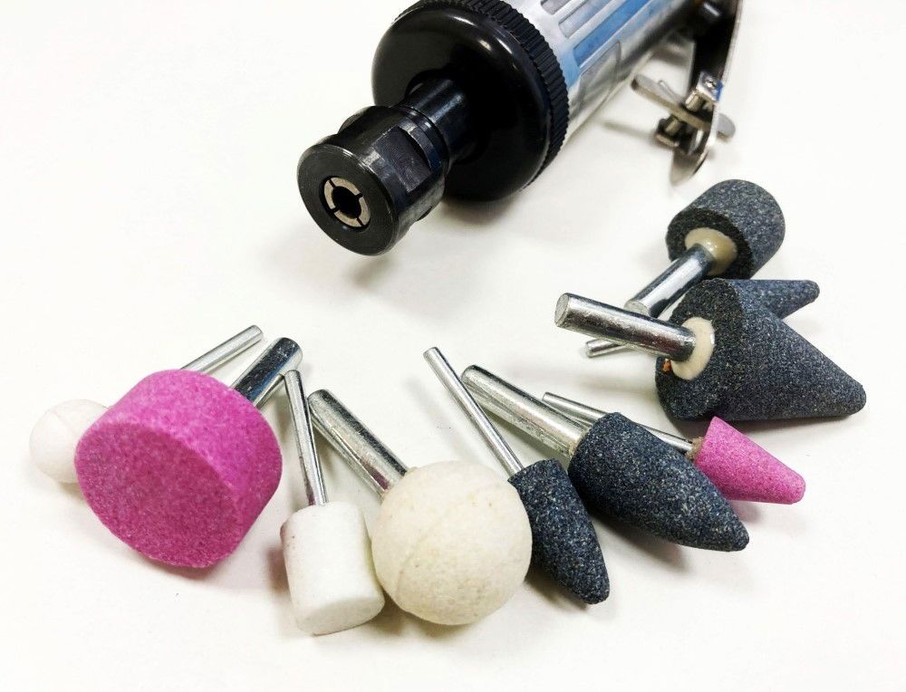 DIE GRINDER KIT 1/4" WITH 1/8" AND 1/4" COLLETS - TOOLZONE KDPAT021