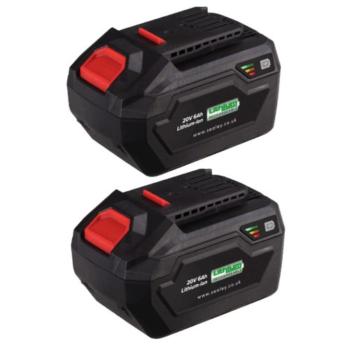20V 6Ah BATTERY PACK LITHIUM SV20, 2 BATTERIES