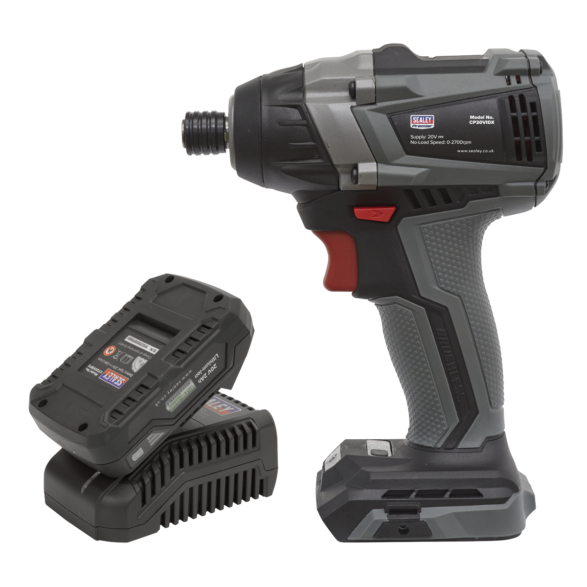 20V 1/4" HEX IMPACT DRIVER KIT, LITHIUM BATTERY, BRUSHLESS
