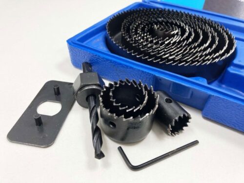 HOLE SAW SET 16pc CARBON STEEL SIZES 19-127mm – TOOLZONE KDPHS034